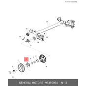 Ступица колеса GM, задняя, арт. 95492094