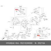 Сайлентблок заднего рычага Hyundai/Kia, арт. 552152W000