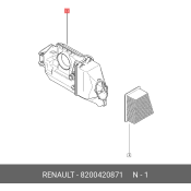 Корпус воздушного фильтра Renault, арт. 8200420871