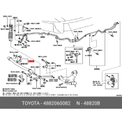 Стойка стабилизатора (линк) Toyota, передняя, правая, арт. 48820-60082