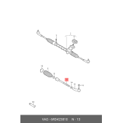 Тяга рулевая VOLKSWAGEN Polo sedan (11-) | перед прав/лев VAG, арт. 6RD423810