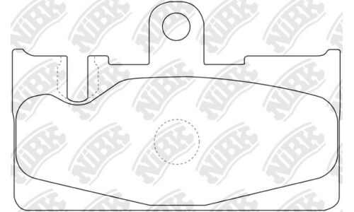 Колодки тормозные дисковые NiBK, комплект на ось (4 шт), арт. PN1456