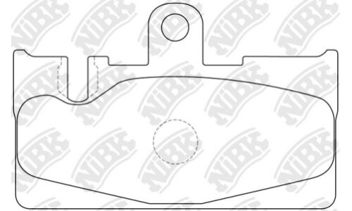 Колодки тормозные дисковые NiBK, комплект на ось (4 шт), арт. PN1456