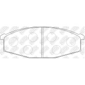 Колодки тормозные дисковые NiBK, комплект на ось (4 шт), арт. PN2132