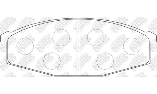 Колодки тормозные дисковые NiBK, комплект на ось (4 шт), арт. PN2132