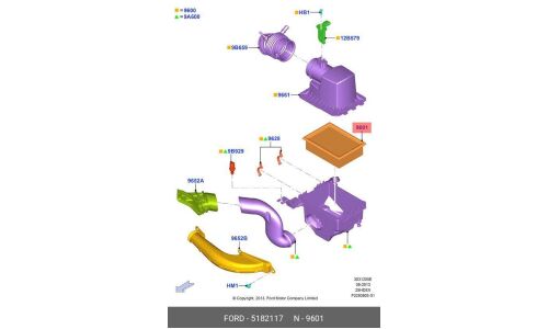 Фильтр воздушный ( CJ5Z9601A ) Ford, арт. 5182117