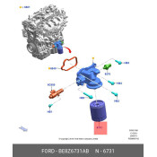 Фильтр масляный Ford, арт. BE8Z-6731-AB