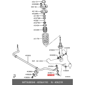 Стойка стабилизатора (линк) Mitsubishi, передняя, правая, арт. 4056A193