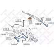 Наконечник рулевой левый BMW E90/E91/E8 | перед Stellox, арт. 51-00292-SX