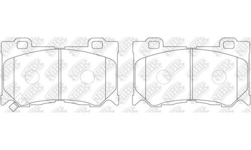 Колодки тормозные NiBK дисковые, арт. PN0389