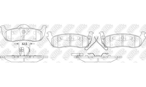 Колодки тормозные дисковые NiBK, комплект на ось (4 шт), арт. PN0429
