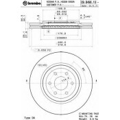 Диск тормозной Brembo вентилируемый, арт. 09B49610
