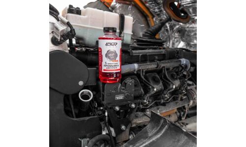 Промывка масляной системы Lavr Five Minutes Motor Flush For Trucks, 5-минутная, для бензиновых и дизельных двигателей коммерческого транспорта, бутылка 1л, арт. Ln1004