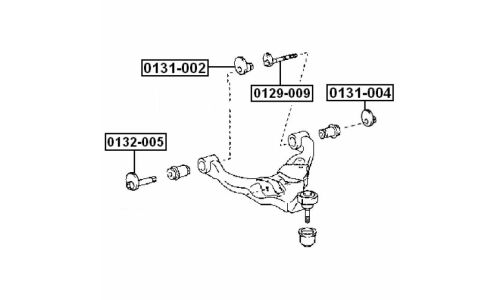 Гайка-эксцентрик Febest 0131-004, для Lexus/Toyota (OEM 48198-60011)
