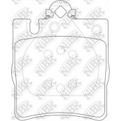 Колодки тормозные NiBK дисковые, арт. PN0126