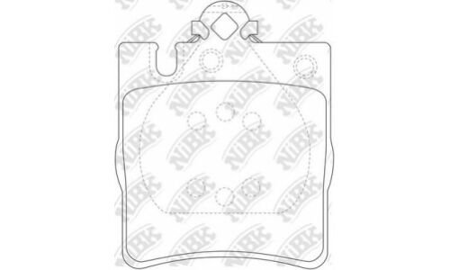 Колодки тормозные NiBK дисковые, арт. PN0126