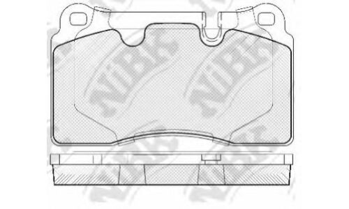 Колодки тормозные дисковые NiBK, комплект на ось (4 шт), арт. PN0486