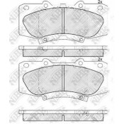 Колодки тормозные дисковые NiBK, комплект на ось (4 шт), арт. PN0548