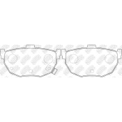 Колодки тормозные NiBK дисковые, арт. PN2130