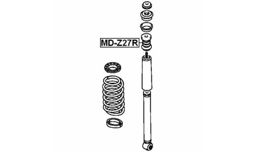 Отбойник амортизатора Febest, арт. MD-Z27R