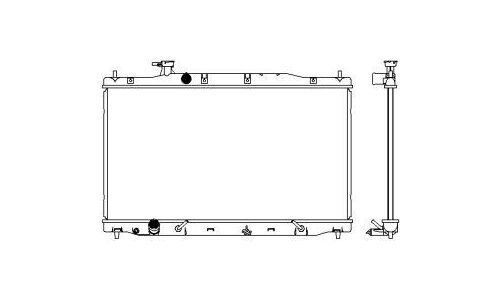 Радиатор охлаждения двигателя Sakura, арт. 32118507