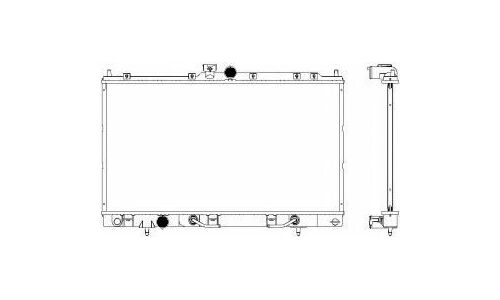 Радиатор охлаждения двигателя Sakura, арт. 33211007