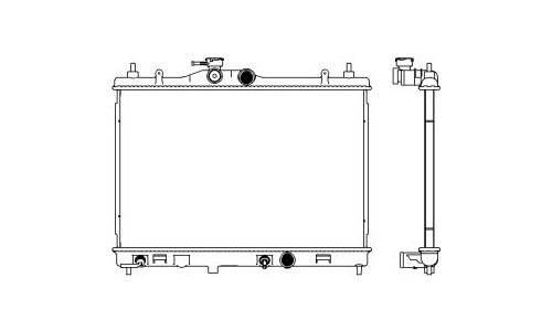 Радиатор системы охлаждения Sakura, арт. 33411013