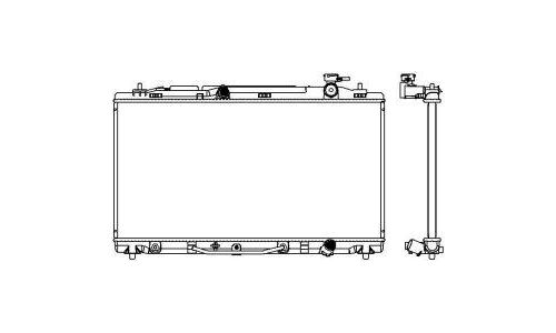 Радиатор охлаждения двигателя Sakura, арт. 34618505