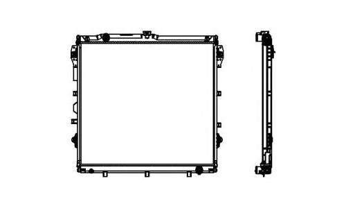 Радиатор охлаждения двигателя Sakura, арт. 34618516