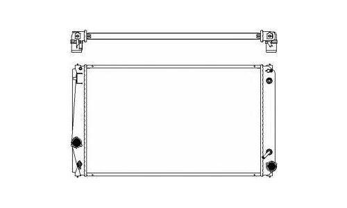 Радиатор охлаждения двигателя Sakura, арт. 34618518