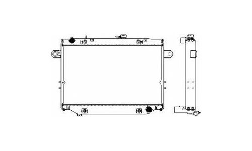 Радиатор охлаждения двигателя Sakura, арт. 34621003