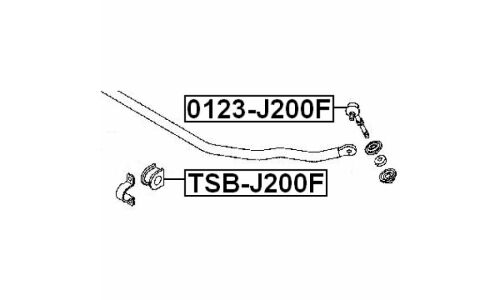 Стойка стабилизатора (линк) Febest, арт. 0123-J200F
