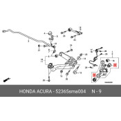 Сайлентблок заднего рычага Honda, арт. 52365-SMA-004