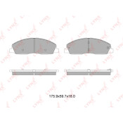 Колодки тормозные дисковые LYNXauto передние, комплект на ось (4 шт), арт. BD-4609