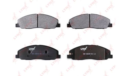 Колодки тормозные дисковые LYNXauto передние, комплект на ось (4 шт), арт. BD-4609