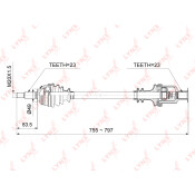 Привод в сборе LYNXauto, передний, правый, для Lada Largus, арт. CD-6706
