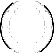 Колодки тормозные барабанные SB NAGAMOCHI, комплект на ось (4 шт), арт. BS23729