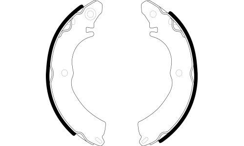 Колодки тормозные барабанные SB NAGAMOCHI, комплект на ось (4 шт), арт. BS23729