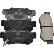 Колодки тормозные дисковые SB NAGAMOCHI, задние, комплект на ось (4 шт), арт. BP10539
