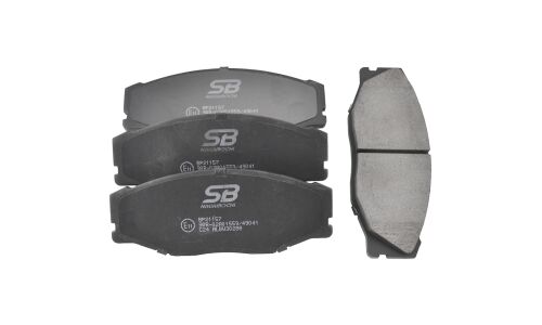 Колодки тормозные дисковые SB NAGAMOCHI, передние, комплект на ось (4 шт), арт. BP21157