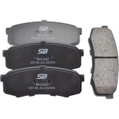 Колодки тормозные дисковые SB NAGAMOCHI, задние, комплект на ось (4 шт), арт. BP21243