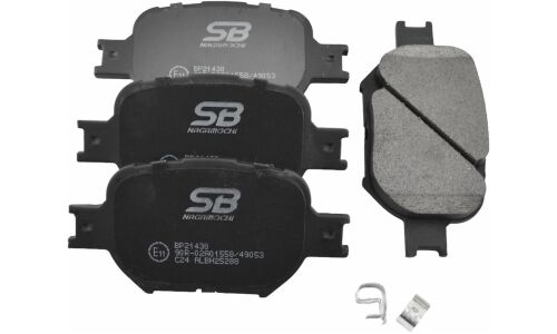 Колодки тормозные дисковые SB NAGAMOCHI, передние, комплект на ось (4 шт), арт. BP21430
