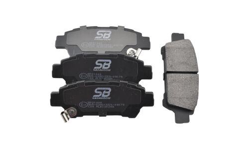 Колодки тормозные дисковые SB NAGAMOCHI, задние, комплект на ось (4 шт), арт. BP21449