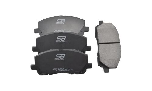 Колодки тормозные дисковые SB NAGAMOCHI, передние, комплект на ось (4 шт), арт. BP21457