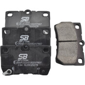 Колодки тормозные дисковые SB NAGAMOCHI, задние, комплект на ось (4 шт), арт. BP21494