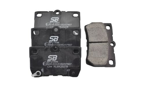 Колодки тормозные дисковые SB NAGAMOCHI, задние, комплект на ось (4 шт), арт. BP21494