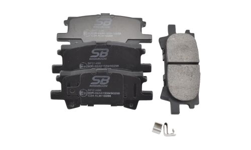 Колодки тормозные дисковые SB NAGAMOCHI, задние, комплект на ось (4 шт), арт. BP21498