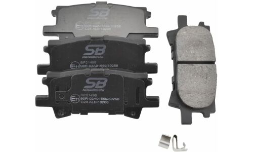 Колодки тормозные дисковые SB NAGAMOCHI, задние, комплект на ось (4 шт), арт. BP21498