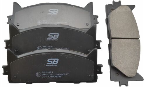 Колодки тормозные дисковые SB NAGAMOCHI, передние, комплект на ось (4 шт), арт. BP21521