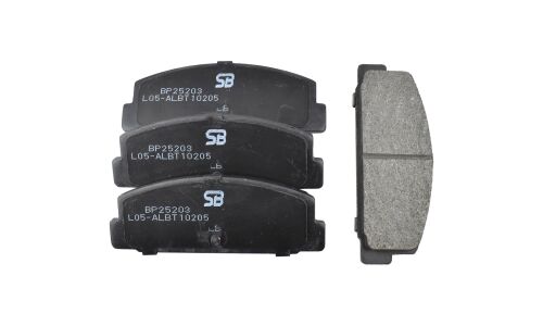 Колодки тормозные дисковые SB NAGAMOCHI, задние, комплект на ось (4 шт), арт. BP25203